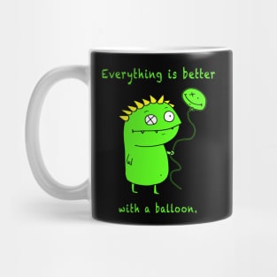 Everything is better with a balloon.  Witterworks Monster Mug